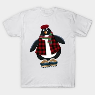 Cool Penguin in Vest and Hat T-Shirt